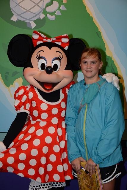 Sarah with Minnie